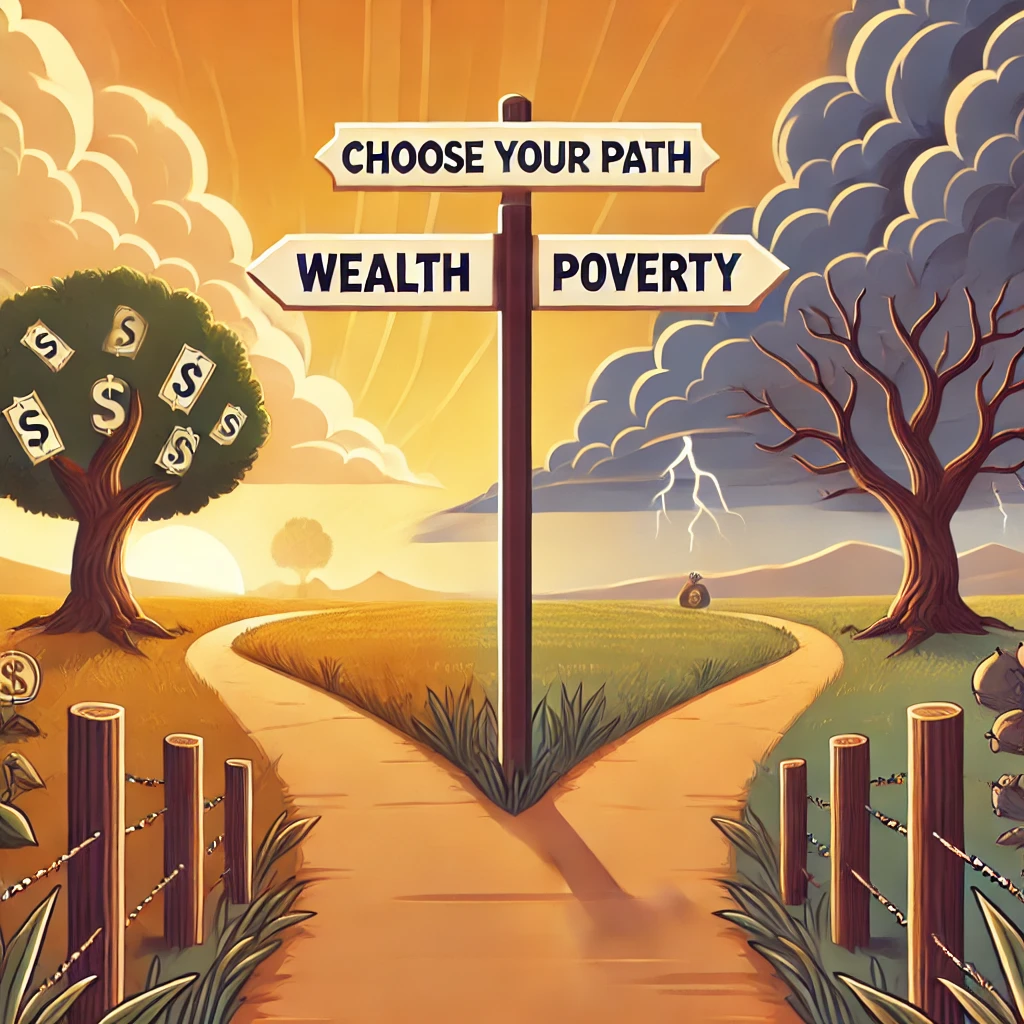 Two Paths to Wealth (or Poverty): Understanding the Slow and Sudden Journeys