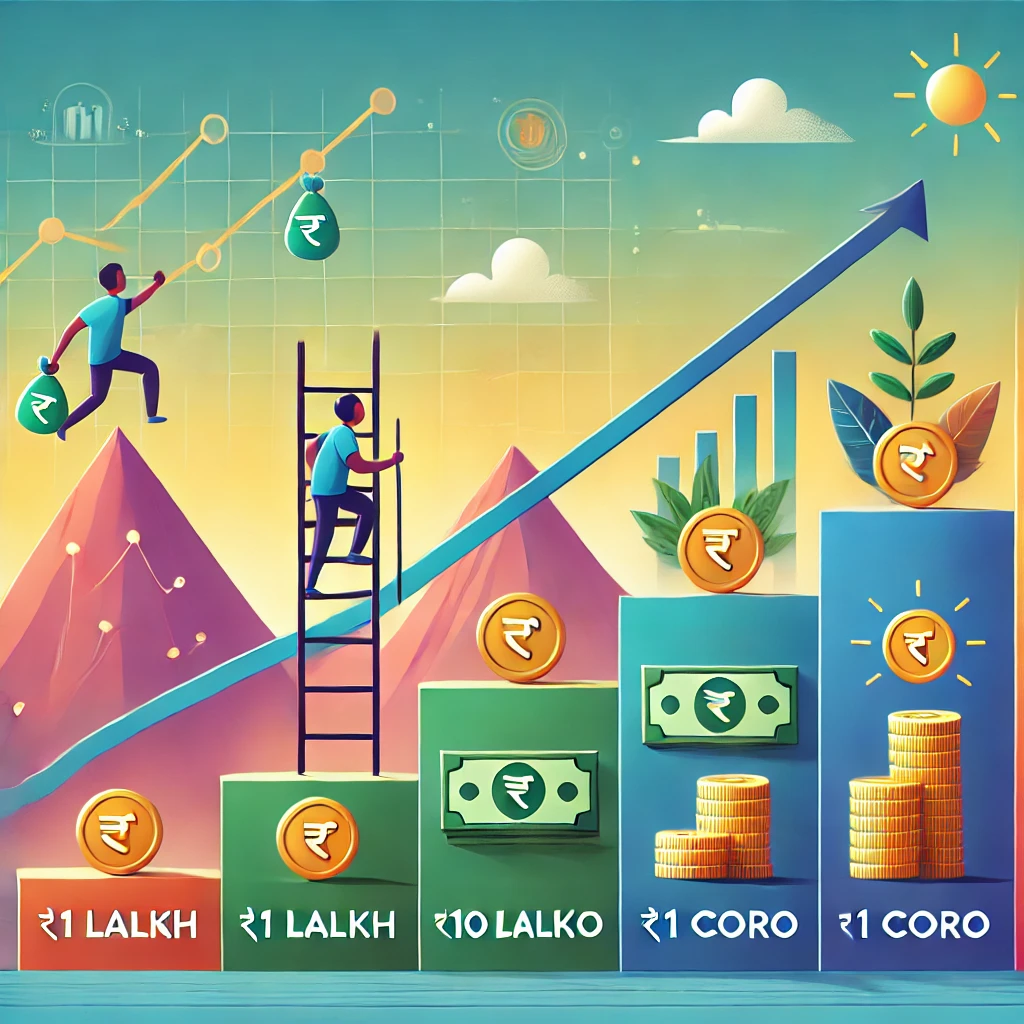 Achieving Financial Freedom: Why Earning Your First ₹1 Lakh, ₹10 Lakh, and ₹1 Crore is the Hardest Part